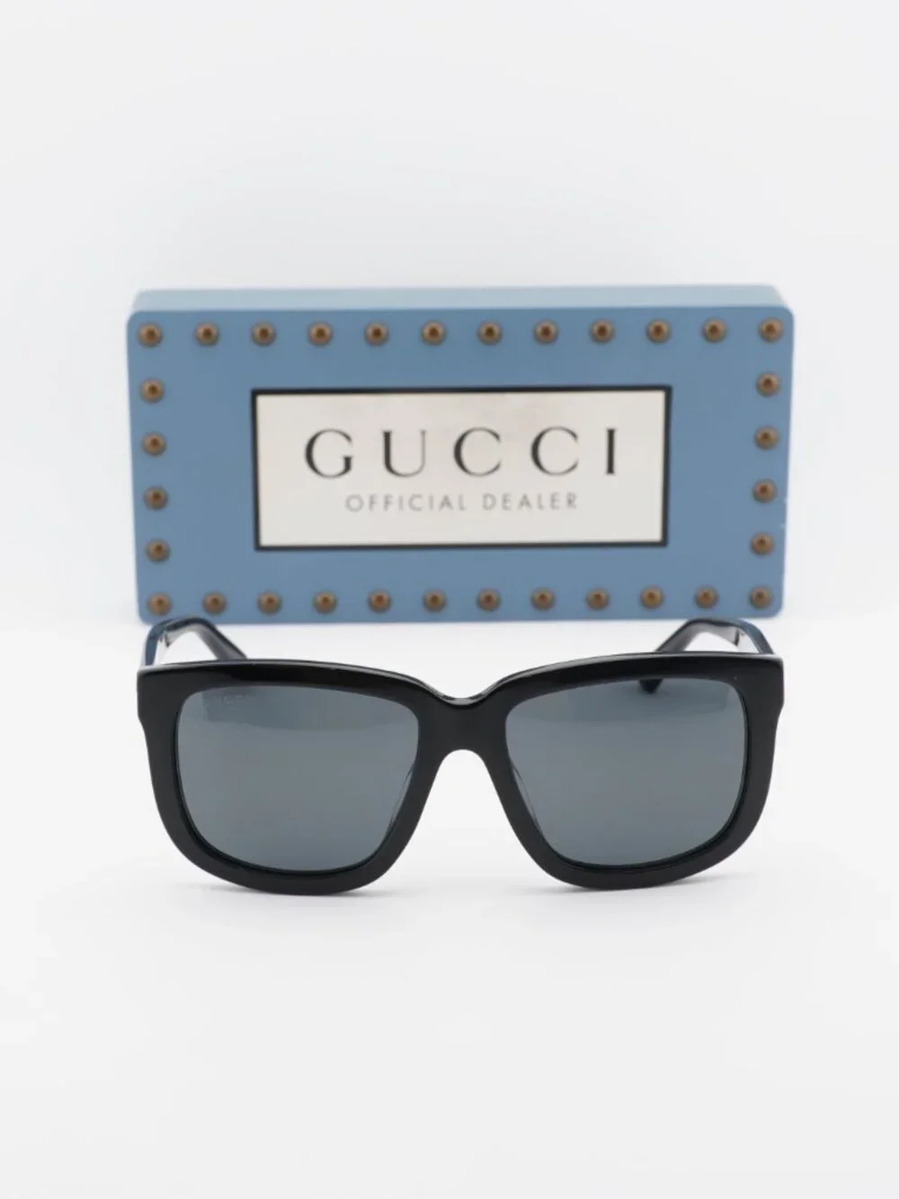 Gucci GG1317SA 001 Square Sunglasses - Black/Grey